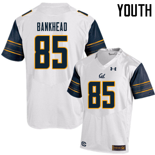 Youth #85 Greyson Bankhead Cal Bears UA College Football Jerseys Sale-White - Click Image to Close